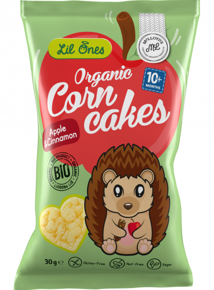 Lil Ones 🍎🪵 Organic Corn Cakes - Apple & Cinnamon