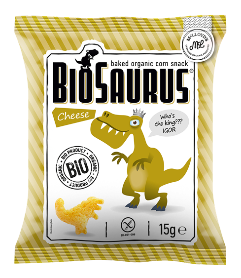 Biosaurus Cheese 🧀 Baked Organic Corn Snack