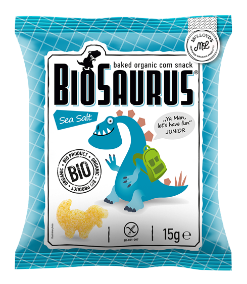 Biosaurus Sea Salt 🧂 Baked Organic Corn Snack