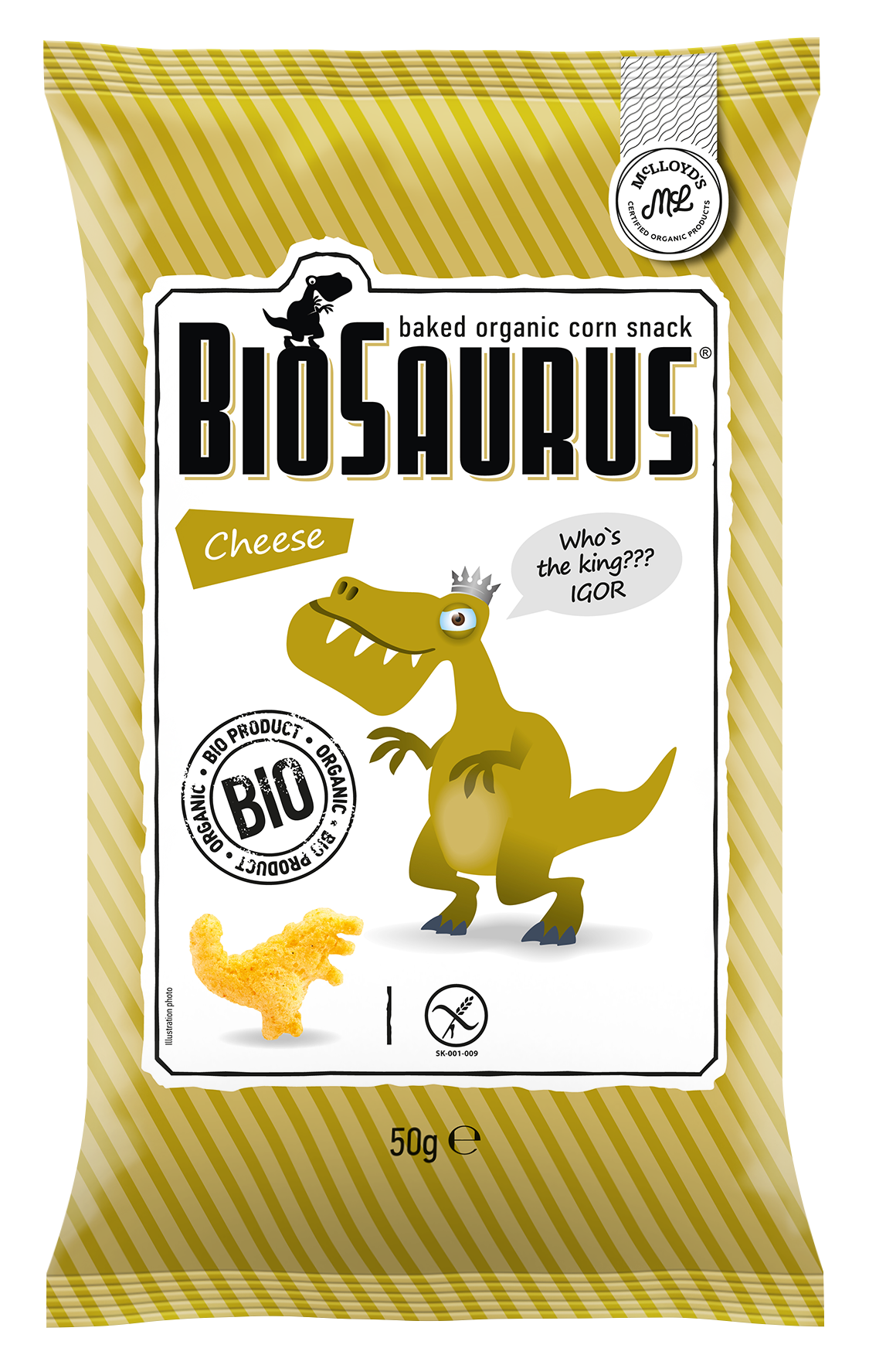 Biosaurus Cheese 🧀 Baked Organic Corn Snack