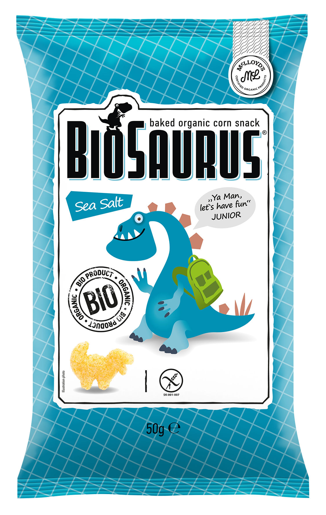 Biosaurus Sea Salt 🧂 Baked Organic Corn Snack