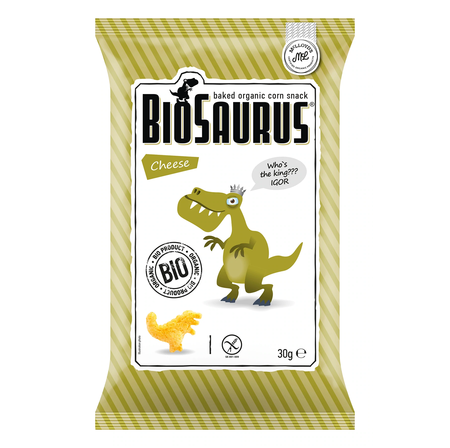 Biosaurus Cheese 🧀 Baked Organic Corn Snack